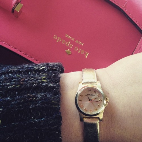 These 2 will be the best of friends ! #katespade #marcbymarcjacobs #marc #pretty #pink #watch #nords