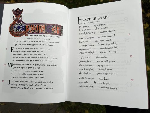 Folks Are Loving The Illuminated Beowulf Book! Available Now Through My Etsy Shop: