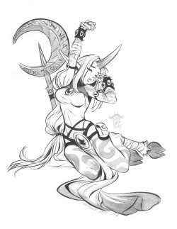 newmilky:  Inktober 2015 day#4 Soraka!