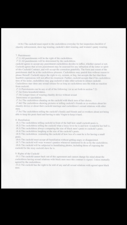 mnmcouple: Cuckolding Contract signed by mistresss35 hotforbbcwife and me today
