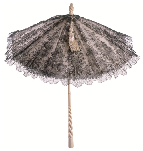 Sun umbrella, Chantilly Lace, 1860, France. © Textilmuseum St. Gallen, Michael Rast