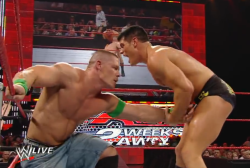 rwfan11:  Cena reaching for the ‘D’ !