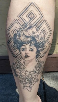 fuckyeahtattoos:  By Voodoo at Voodoo Monkey Tattoo, Rochester New York. 