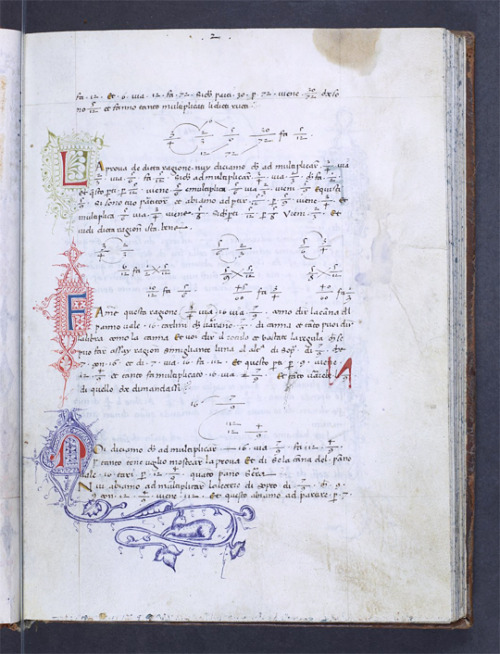 The decorated initials and illustrations of LJS 27 usually occupy separate domains, but once in a wh