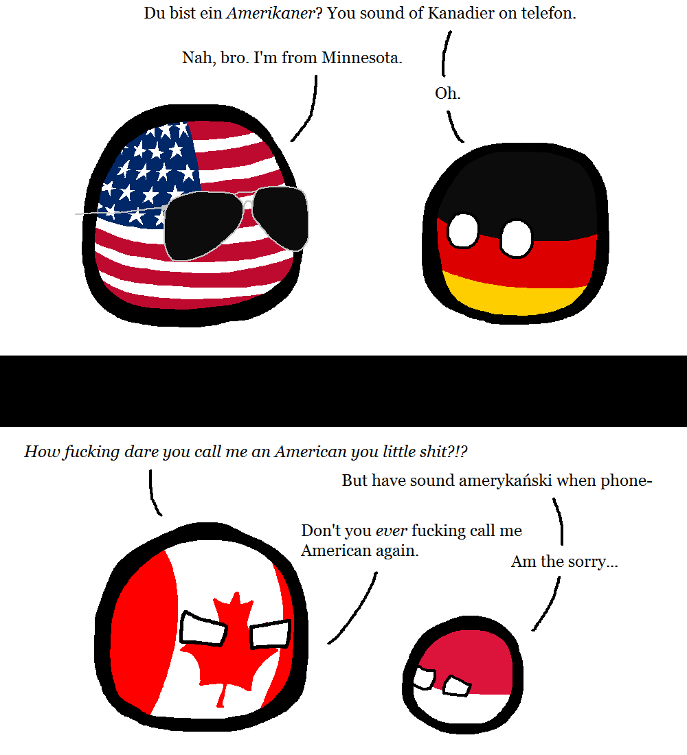 polandballcomics:  Canadian Accent via reddit 