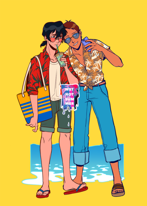 badjura:a summery klance! made this drawing for an acrylic stand, which i’ll have at I33 @ AX AA thi