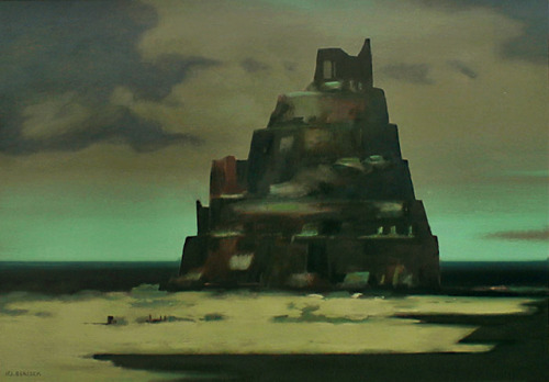 babelziggurat:Tower of Babel. Jenő Benedek ~ 2000 Bibliothèque Infernale on FB