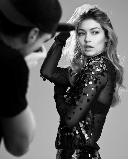 etherexlle:  runwayandbeauty:  Gigi Hadid - Behind the Scenes from Vanity Fair Italia April 2016. Cr