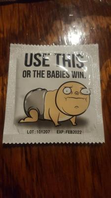 we-love-gaming:  Condom that comes with the