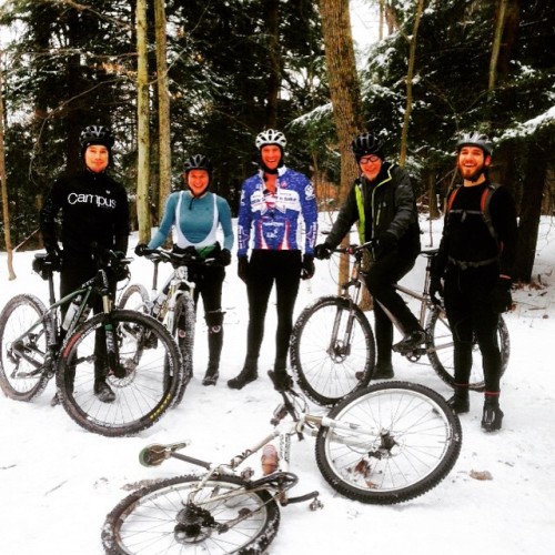 campuswheelworks: Best day mountain biking at Sprague ever… Thanks to the fat bike groomers and some
