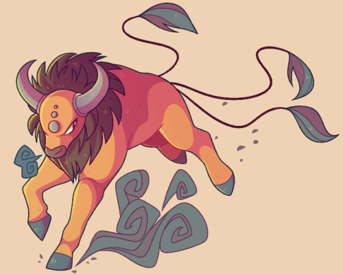 fawnshy:#PokeHalloween: Favorite Non-Evolutionit’s a close tie between Tauros and Miltank! 