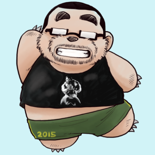 gaymanga:  Seizoh Ebisubashi’s kawaii new Twitter and Facebook profile picture, wearing his own tank top from MASSIVE! ^_^