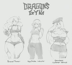 A quirky concept I had for a Dragon&rsquo;s Crown comic. Decided to draw up that concept art for the chars.