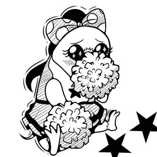 des-toy:inktober day 7! performapal cheermole!suggested by @entermates and @colorfulwatcher !