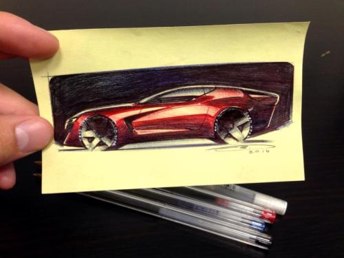 Douglas Breuninger post-it sketch.(via Douglas Breuninger)More sketches here.