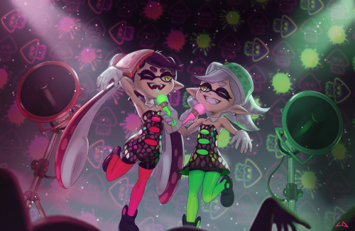 Some art and musicto splat by. Art is by me.Music is Calamari Inkantation (Squid Sister&rsquo;s Them