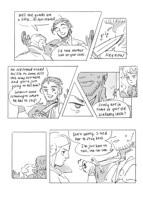 Part 1 | Part 2A late night negotiation. Claude and Edelgard have a (non) conversation. (light golde