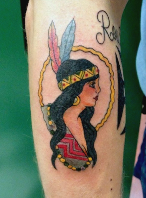 A cute Native Girl that was chosen from some flash off of the wall- to go with a warrior on the othe