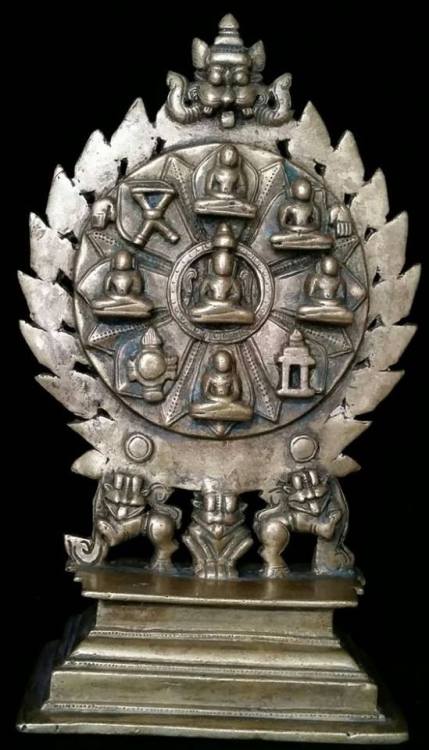 This is Navadevata (Nine Gods) or Nava Pada and it is from Digambara (Sky Clad) sect of Jainism.The 
