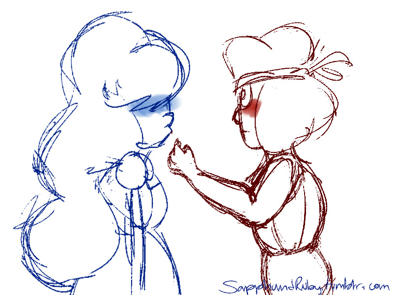 sapphandruby:  Sapphire: Ruby was shocked at first, but she knew how to make me feel