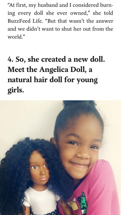 blacknsioux: alwaysbewoke: Kickstarter: The Angelica Doll: A Natural Hair Doll For Young GirlsB