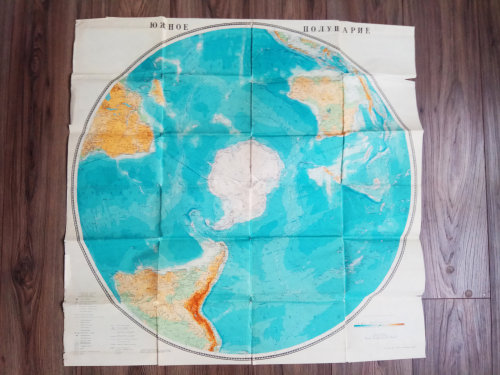 Map of the southern hemisphere produced in the USSR, 1979 (via here)