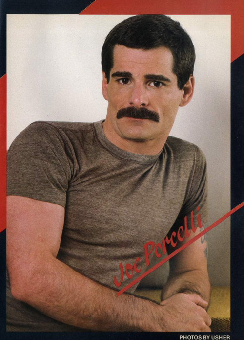 From ADVOCATE MEN (Feb 1987) photo by Usher Model is Joe Porcelli