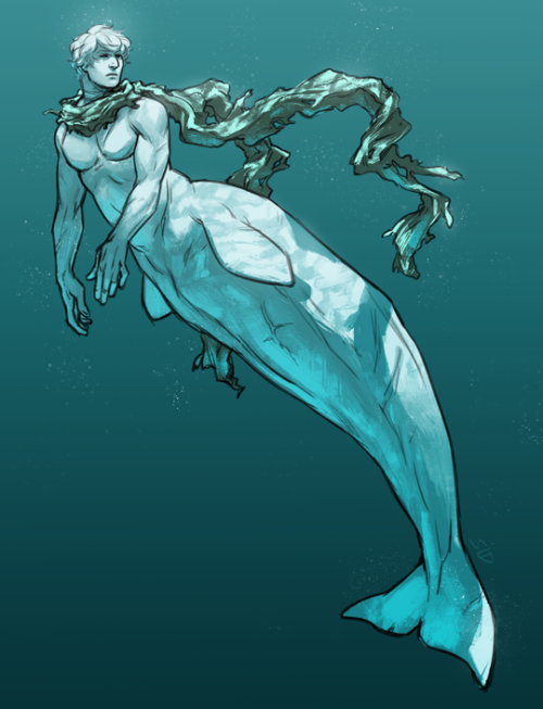 mer-ivan! in beluga whale flavor, feat. seaweed scarf.