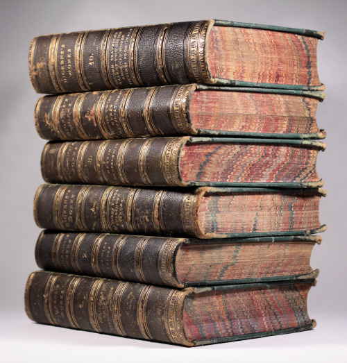 michaelmoonsbookshop:Dickens’s Works Leather bound volumes from the 1860’s