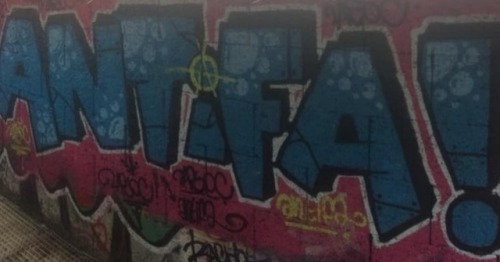 ‘Antifa’ graff in Bratislava, Slovakia