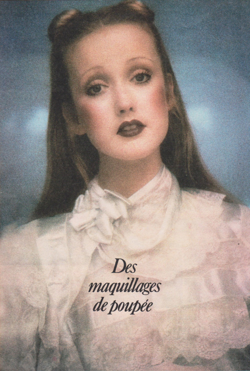 featherstonevintage:Mauve dressElle France, December 8 1975Photographed by Jean-Luc Buyo
