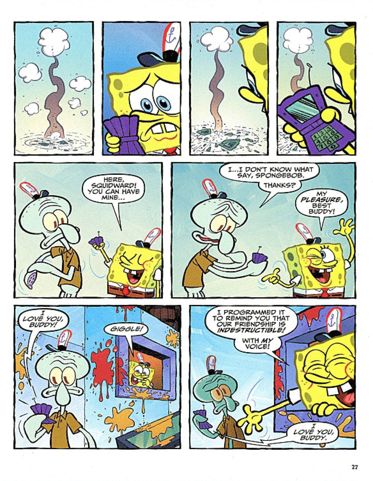 Spongebob x squidward comic