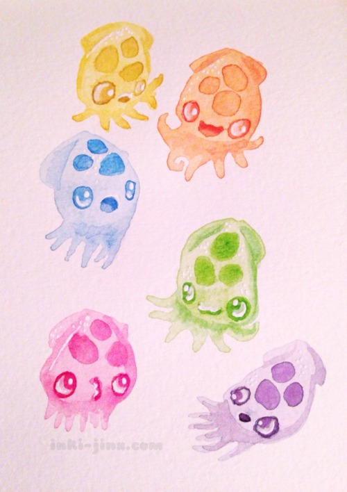 inki-jinx:Baby Gummy Ika come in all colors.How can I make this mine?