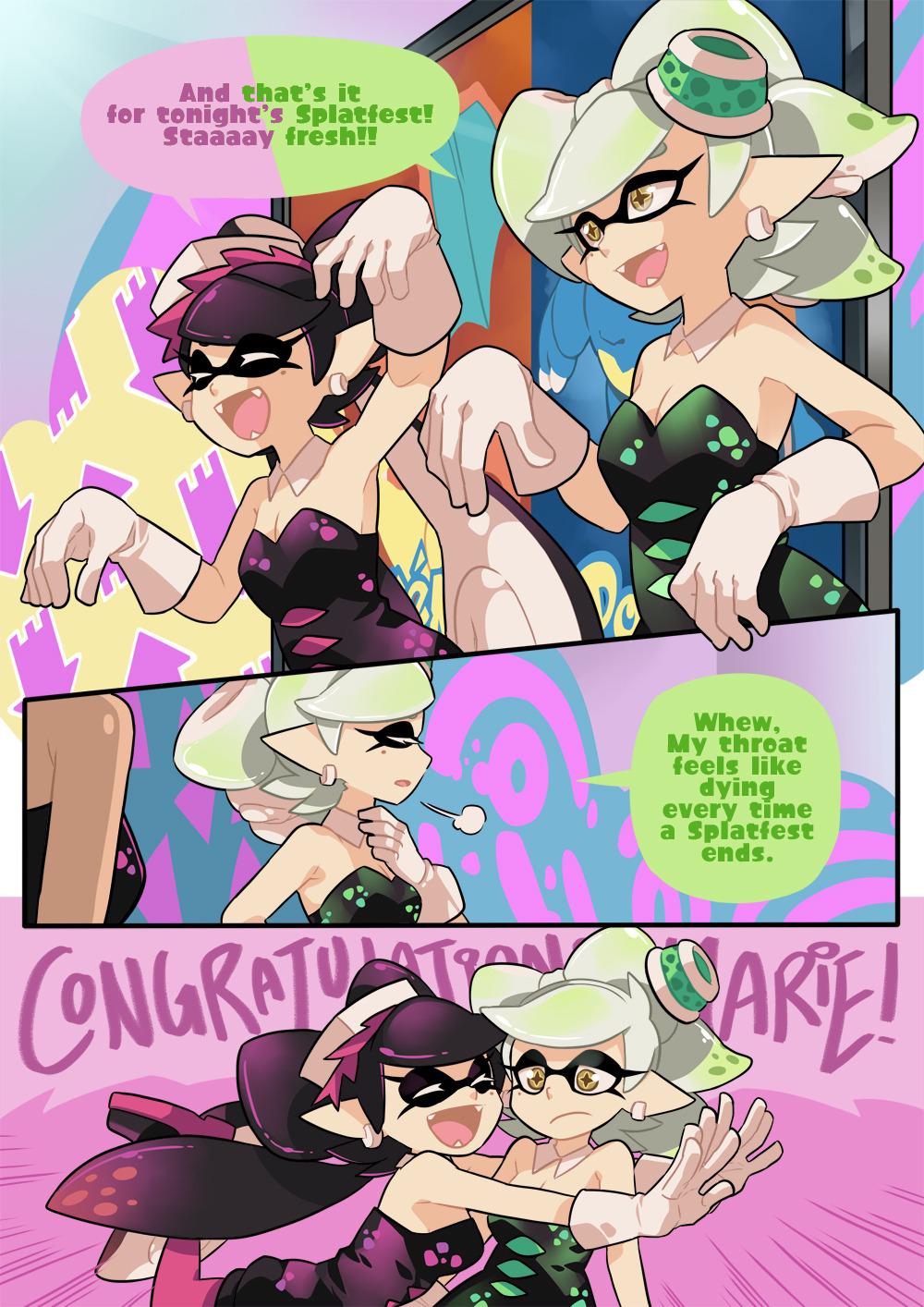 slbtumblng:  gomigomipomi:  A short comic about the recent Splatfest. (Read from