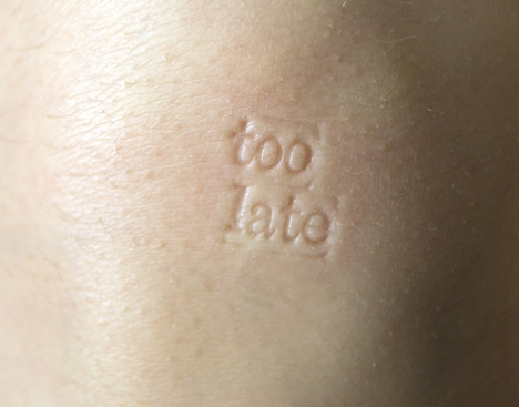 too late from Body Language by Martin Kruck, 2008