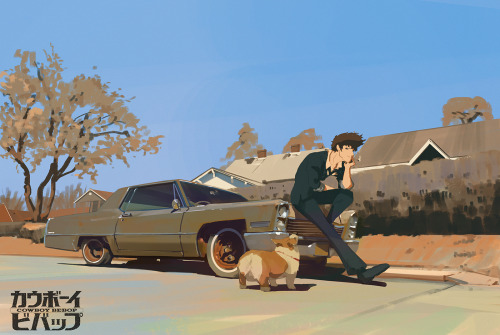 snatti:  todays sketch    276/365 cowboy bebop   more on  http://snatti89.deviantart.com/ and https://instagram.com/snatti89/    