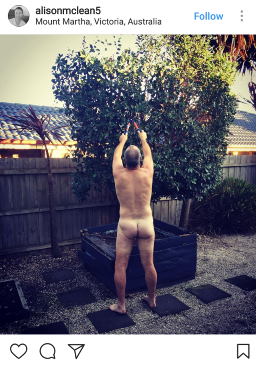 A selection of photos from #WorldNakedGardeningDay on Instagram