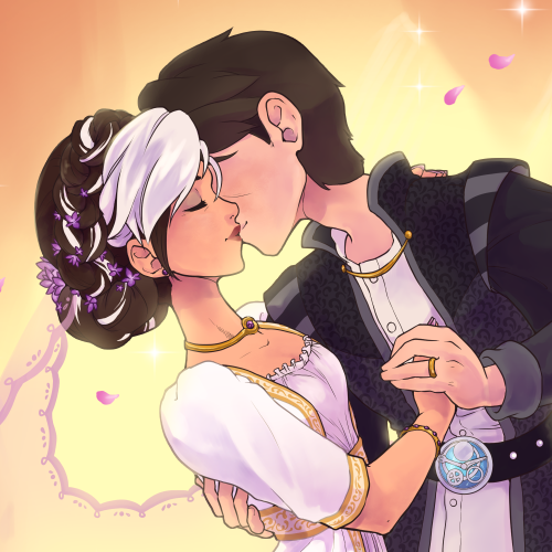 squabasaurus: I absolutely fell in love with @tenyai gorgeous design of Jim and Claire’s weddi