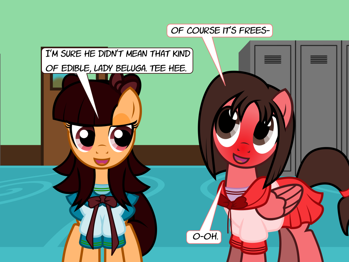 askthecookies: Beluga: Tee hee. Eating Freesia… Tsubaki: That’s lewd, lady Beluga.