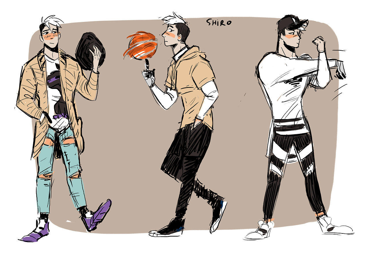 sharkbomb:  Rest of the voltron fashion kids.  Edit: I put Shiro and Keith in there