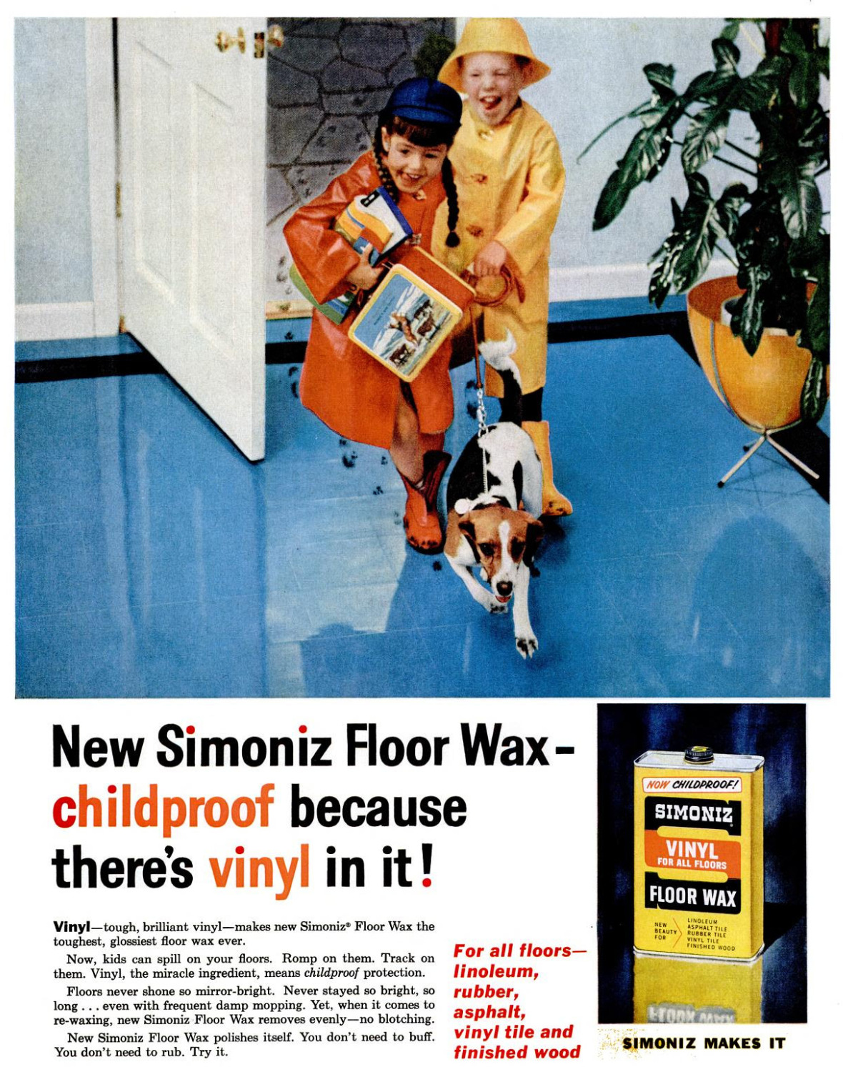 1958 Life Magazine – Simoniz Floor Wax