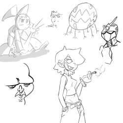 themanwithnobats:morning doodles plus teodora’s