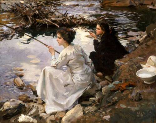 Two Girls Fishing, John Singer Sargent, 1912