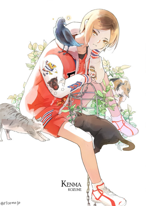 animepopheart:★ 【EMO】 「黒尾と研磨 」 ☆⊳ kenma / tetsuro (haikyuu)✔ republished w/permission⊳ ⊳ follow me o