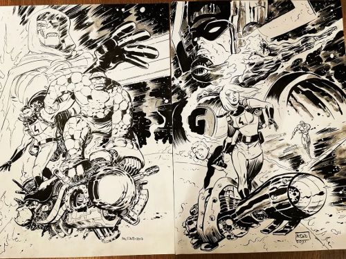 A couple of #fantasticfour commissions that I’m pretty pleased with. They don’t quite in