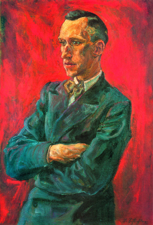 Ernst Jünger portrait by Rudolf Schlichter