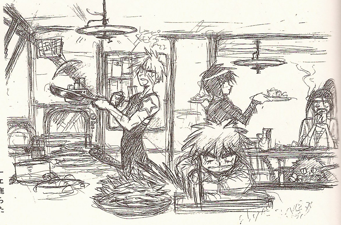 kawaii5pointoh:Outlaw Star Artbook Scans - Aisha bits!Little snippets from the artbook