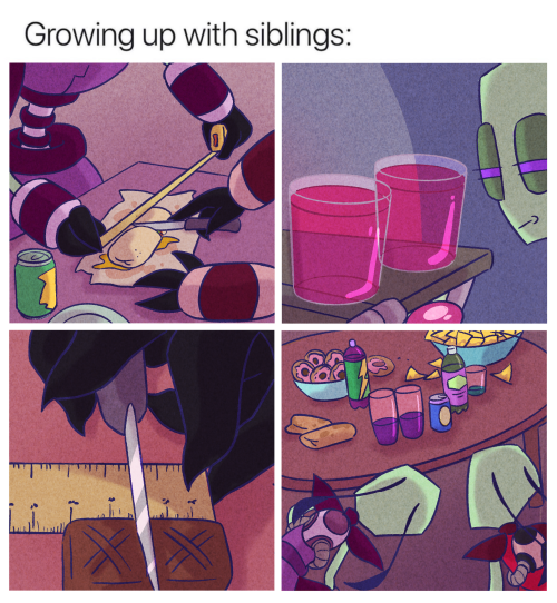 Always Fighting For Food, Like The Good Siblings They Are.