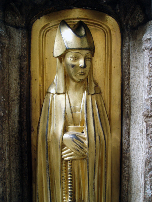 Details of the tomb chest that bears the effigy of Richard Beauchamp in the chapel he founded at St 