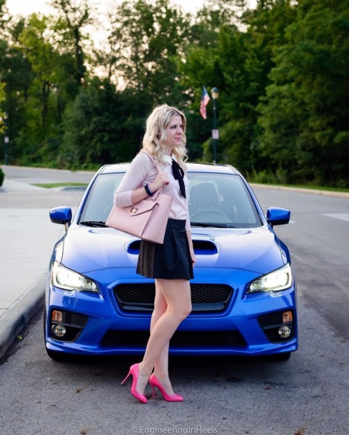 Another date, more girly pinks! #subaru #wrx #christianlouboutin #redbottoms #redsoles #higheels #pi